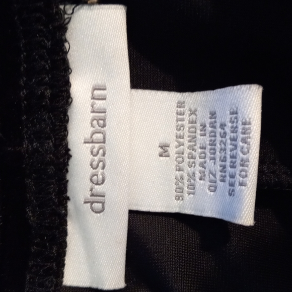 Dressbarn Black Velvet Skirt with Ruffle, Sz Med - Picture 4 of 4